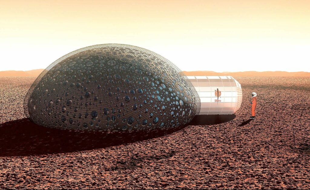 3D printed Martian houses 