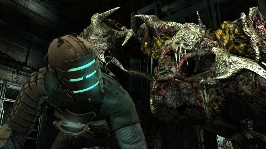 Screenshot of a fragment of the computer game Dead Space (2008).