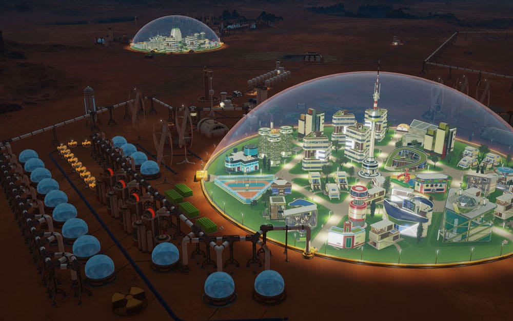 Screenshot of a fragment of the computer game Surviving Mars (2018).