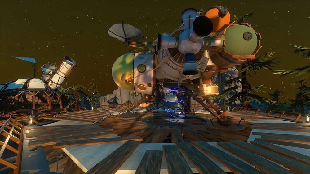 Screenshot of a fragment of the computer game Outer Wilds (2019).