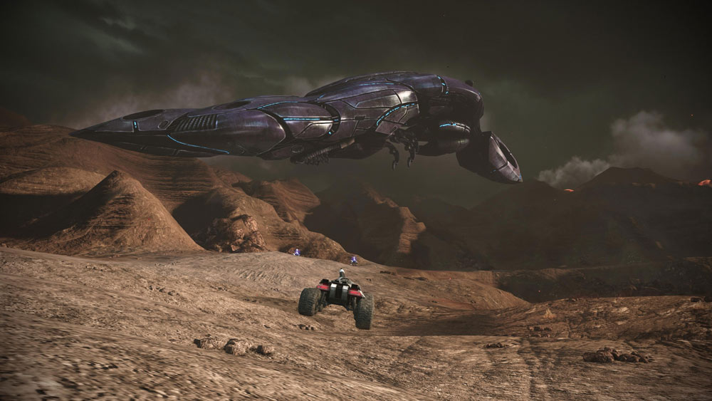 Screenshot of a fragment of the computer game Mass Effect: Legendary Edition (2021).