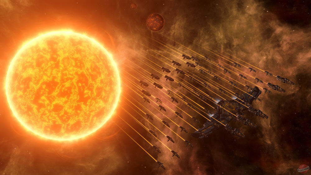 Screenshot of a fragment of the computer game Stellaris (2016).