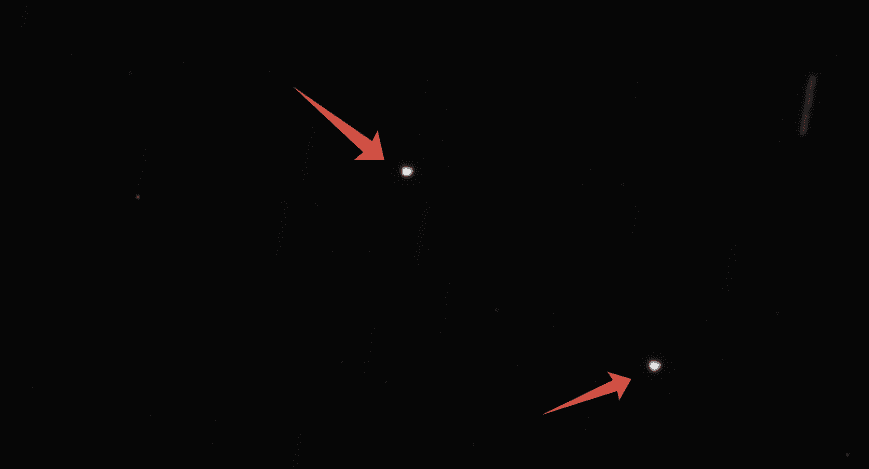 Russia's Luch-2 satellite approaches another geostationary satellite on April 12, 2024, as tracked by Aldoria's observatories. (Image credit: Aldoria)