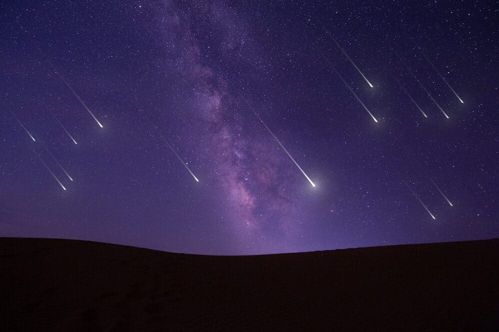 Delta Aquariids Meteor Shower lighting up the night sky